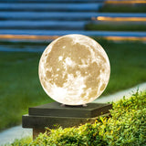 Creative White Moon Design Globe LED Outdoor Table Lamp Image - 13