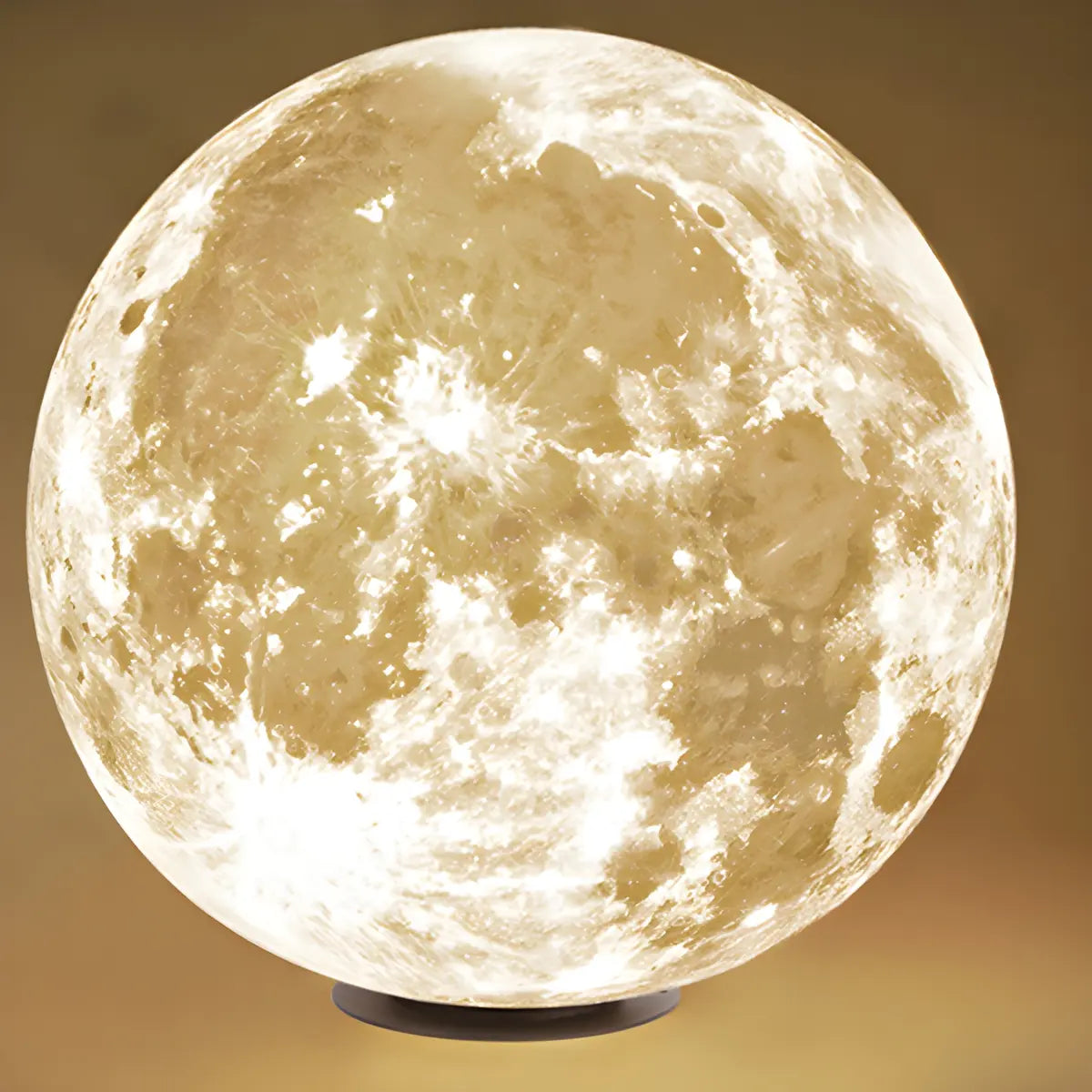 Creative White Moon Design Globe LED Outdoor Table Lamp Image - 8