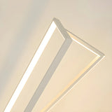 Crossed Frame Design White Geometric LED Floor Lamp Image - 10