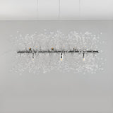 Crystal Branch Modern Gold Island Chandelier Light Image - 10