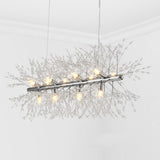 Crystal Branch Modern Gold Island Chandelier Light Image - 11