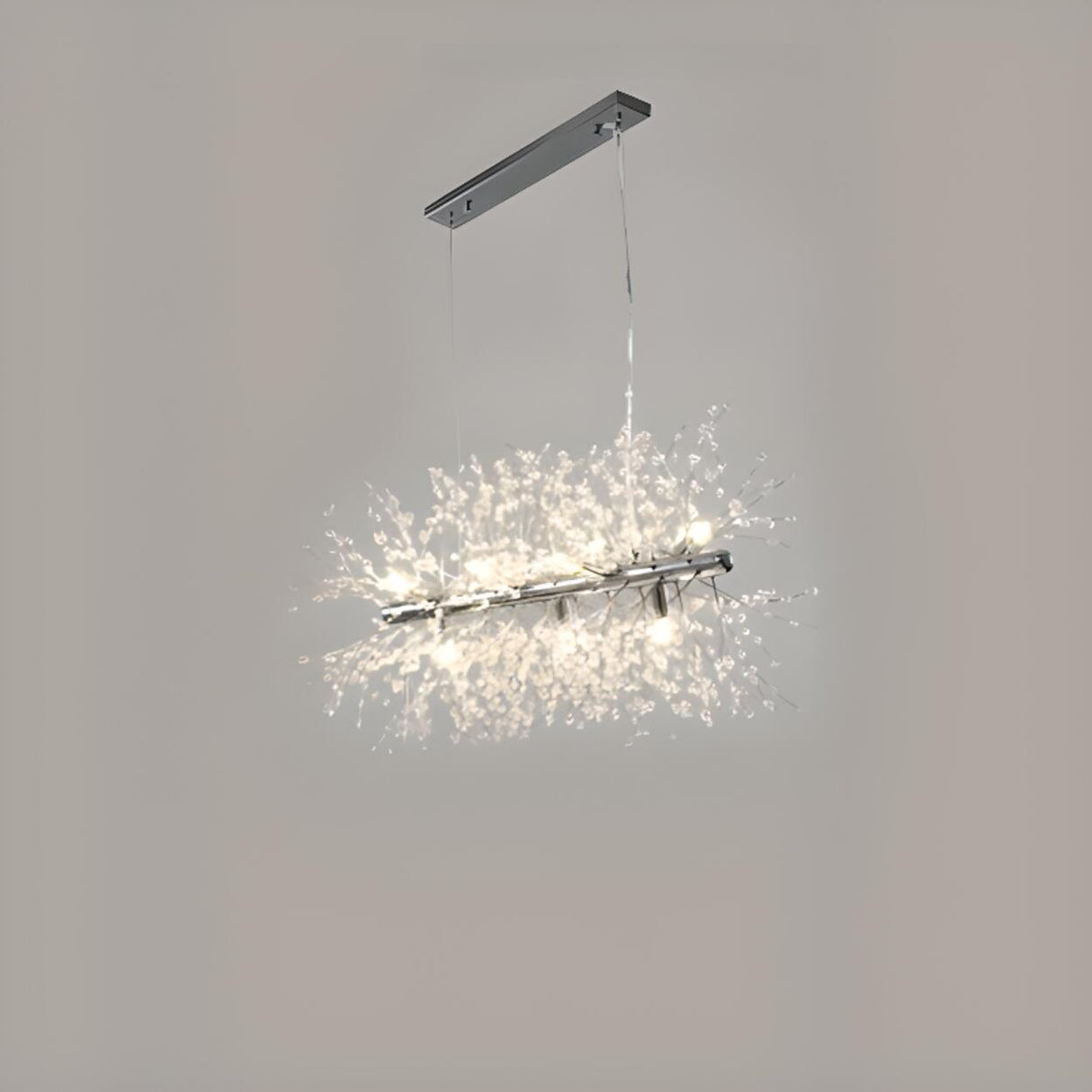 Crystal Branch Modern Gold Island Chandelier Light Image - 2