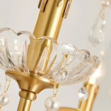 Crystal Gold Living Room Candelabra Adjustable Chandelier Image - 11