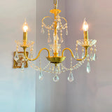 Crystal Gold Living Room Candelabra Adjustable Chandelier Image - 3