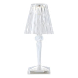 Cup-Shaped Sparkling Clear Glass Crystal Table Lamp Image - 5