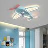 Cute Airplane Kids Room Remote Ceiling Fan with Light Image - 15