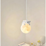 Cute Bear Globe Kids Children Room Pendant Light Image - 7