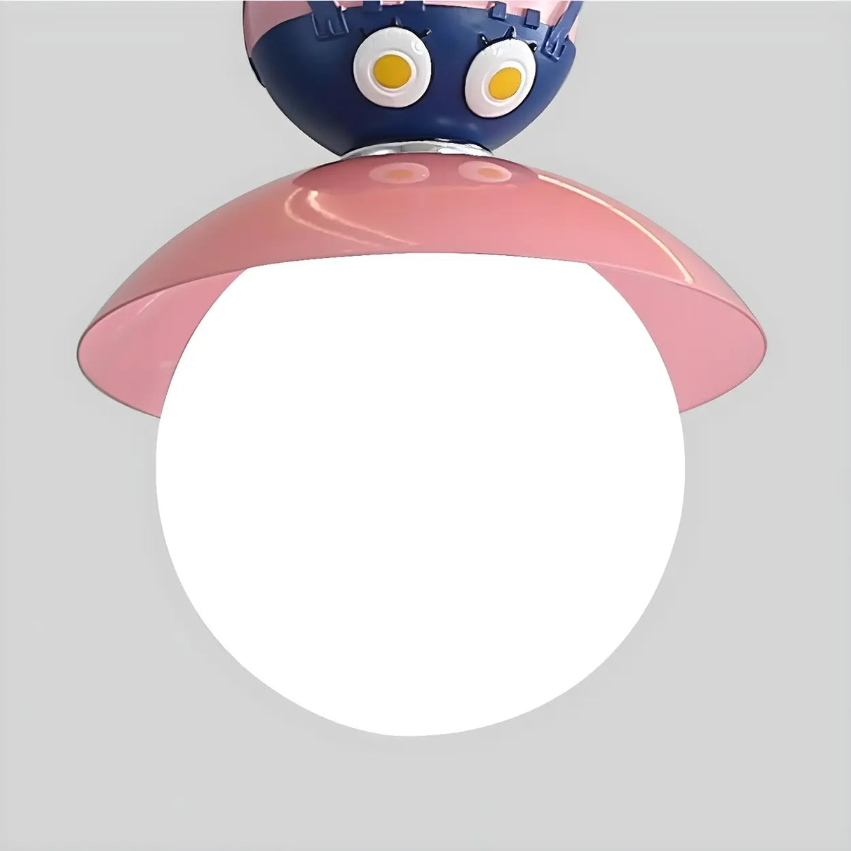 Cute Cartoon Children Room Blue Round Pendant Light Image - 12