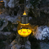 Cute Christmas Smiling Snowman LED String Lights Image - 13