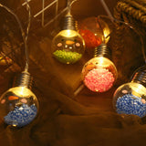 Cute Christmas Smiling Snowman LED String Lights Image - 6