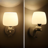 Cute Dolphin-Themed Wall Lamp for Children's Room Image - 14