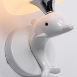 Cute Dolphin-Themed Wall Lamp for Children's Room Image - 15