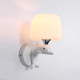 Cute Dolphin-Themed Wall Lamp for Children's Room Image - 6