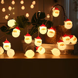 Cute Modern Santa Claus Christmas LED String Lights Image - 10