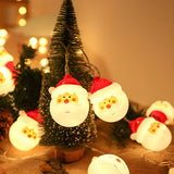 Cute Modern Santa Claus Christmas LED String Lights Image - 14