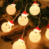 Cute Modern Santa Claus Christmas LED String Lights Image - 2