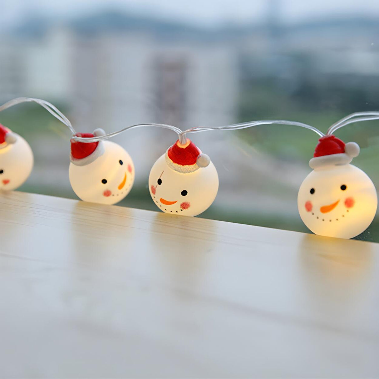 Cute Modern Santa Claus Christmas LED String Lights Image - 4