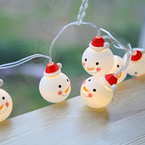 Cute Modern Santa Claus Christmas LED String Lights Image - 6