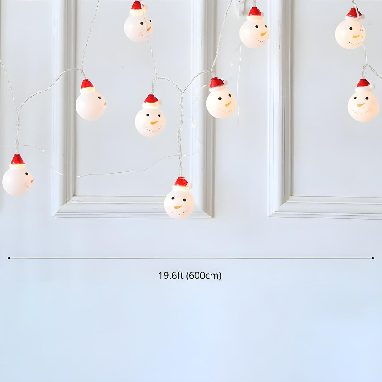 Cute Modern Santa Claus Christmas LED String Lights Image - 8