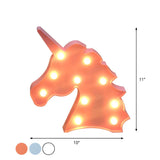 Cute Plastic Unicorn LED Mini Night Light Kids Room Image - 4