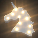 Cute Plastic Unicorn LED Mini Night Light Kids Room Image - 7