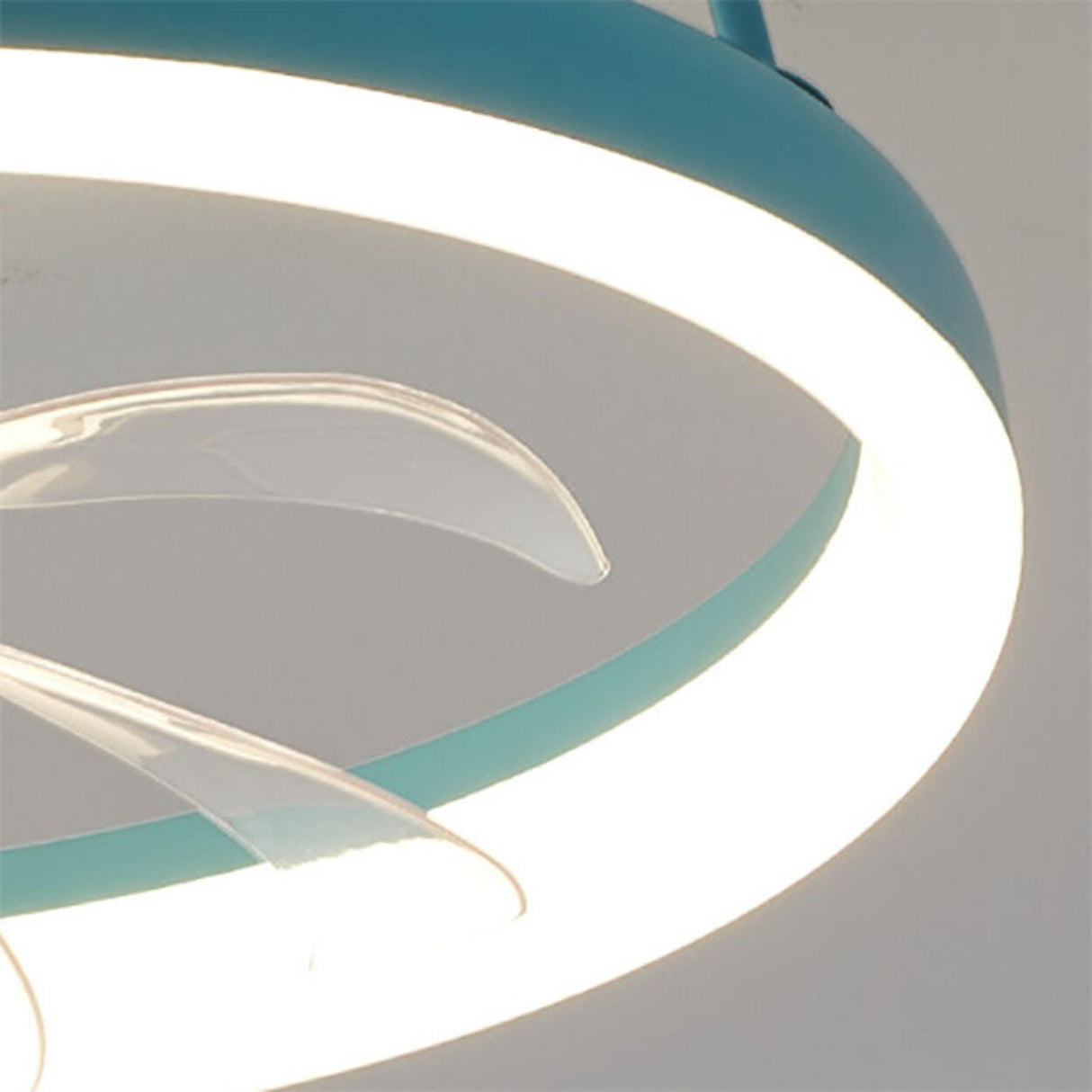 Cute Round 7 Blades Dimmable Modern Ceiling Fan Light Image - 16