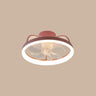 Cute Round 7 Blades Dimmable Modern Ceiling Fan Light Image - 8