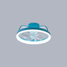 Cute Round 7 Blades Dimmable Modern Ceiling Fan Light Image - 9