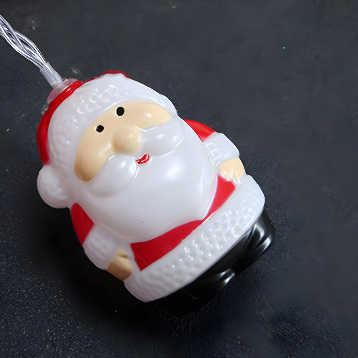 Cute Santa Claus Christmas Red LED String Lights Image - 8