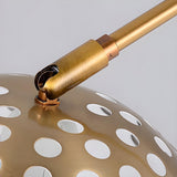 Cutting-edge Gold Dome and Arc Metallic Floor Lamp Image - 7