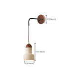 Cylinder Brown and Beige Bedside Pendant Wall Sconce Image - 17