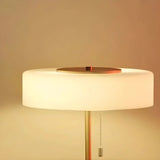 Cylinder Minimalist LED Floor Lamp with Pull Chain Image - 9