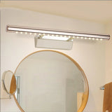 Cylinder Modern Stainless Steel Bathroom Vanity Light Image - 6