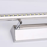 Cylinder Modern Stainless Steel Bathroom Vanity Light Image - 9