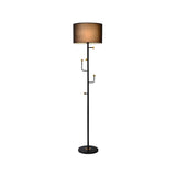 Cylinder Stylish Gold Floor Lamp with Marble Base Image - 14