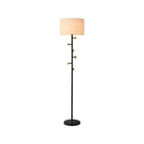 Cylinder Stylish Gold Floor Lamp with Marble Base Image - 16