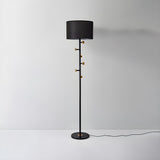 Cylinder Stylish Gold Floor Lamp with Marble Base Image - 17