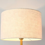 Cylinder Stylish Gold Floor Lamp with Marble Base Image - 7