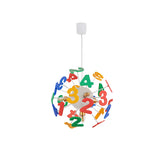 Dandelion Alphabet Kids Room Multicolor Small Chandelier Image - 7