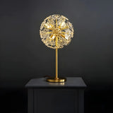 Dandelion Clear Crystal Table Lamp with 6 Bi-pin Lights Image - 6