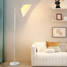 Dark Pleated Shade Metal Modern LED Floor Lamp Image - 4