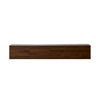 Dark Walnut Wood Cabinet Door Long Rectangle TV Stand Image - 15