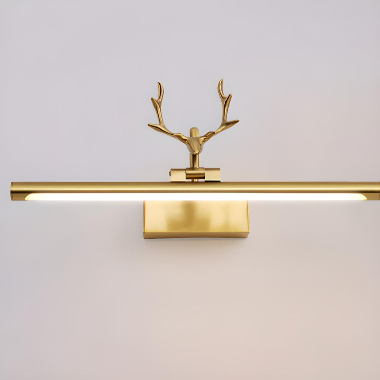 Decorative Antler Design Gold LED Vanity Light Image - 10