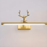 Decorative Antler Design Gold LED Vanity Light Image - 10