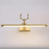 Decorative Antler Design Gold LED Vanity Light Image - 12