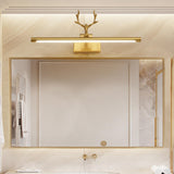 Decorative Antler Design Gold LED Vanity Light Image - 2