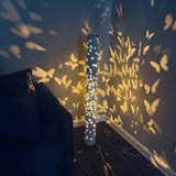 Decorative Butterfly Pattern Cylinder Metal Floor Lamp Image - 12