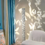 Decorative Butterfly Pattern Cylinder Metal Floor Lamp Image - 14