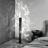 Decorative Butterfly Pattern Cylinder Metal Floor Lamp Image - 5