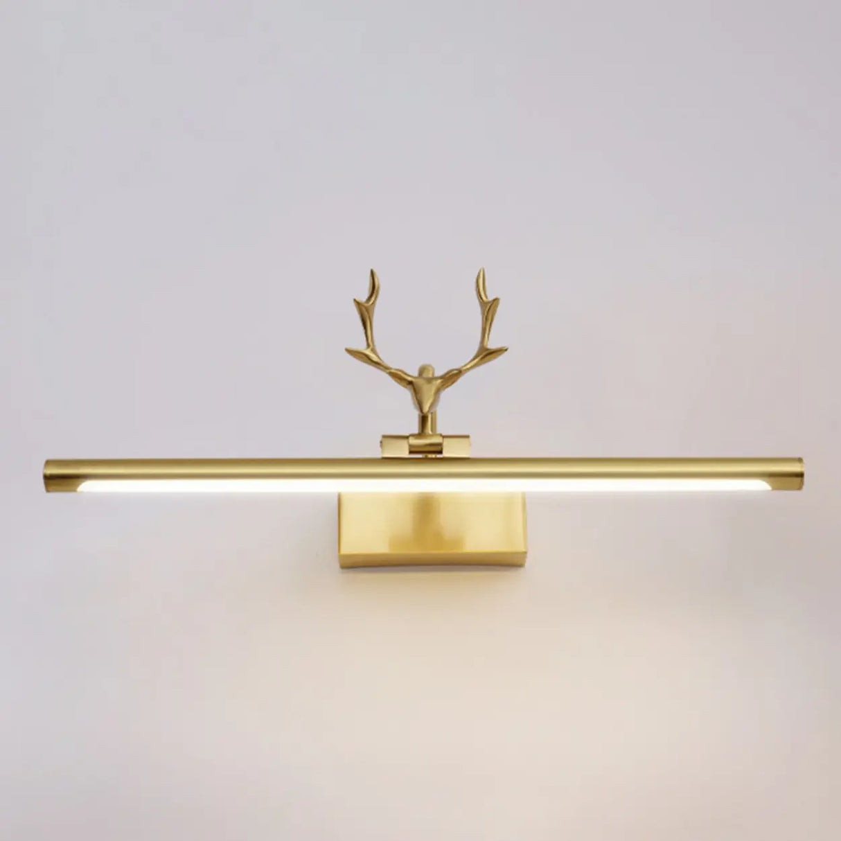 Decorative Gold Antlers Metal Bathroom Vanity Light Image - 11